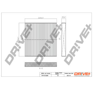 Filtr, vzduch v interiéru Dr!ve+ DP1110.12.0083