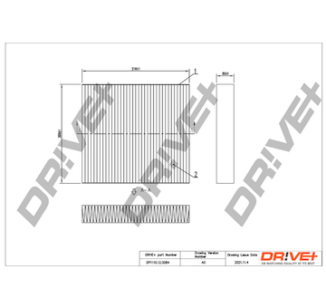 Filtr, vzduch v interiéru Dr!ve+ DP1110.12.0084