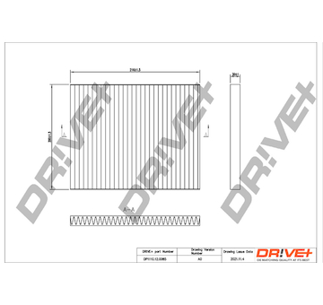 Filtr, vzduch v interiéru Dr!ve+ DP1110.12.0085