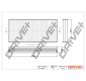 Filtr, vzduch v interiéru Dr!ve+ DP1110.12.0088