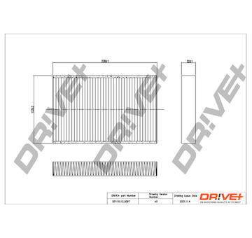 Filtr, vzduch v interiéru Dr!ve+ DP1110.12.0097