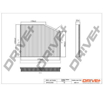 Filtr, vzduch v interiéru Dr!ve+ DP1110.12.0102