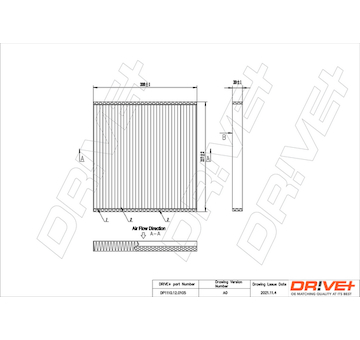 Filtr, vzduch v interiéru Dr!ve+ DP1110.12.0105