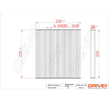 Filtr, vzduch v interiéru Dr!ve+ DP1110.12.0109