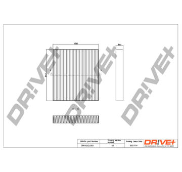 Filtr, vzduch v interiéru Dr!ve+ DP1110.12.0110