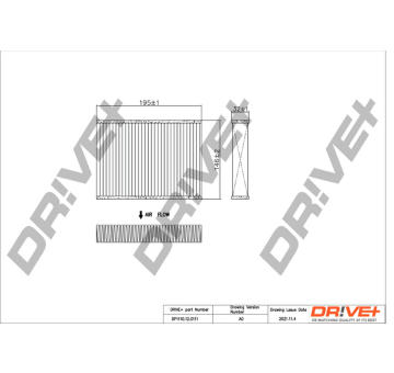 Filtr, vzduch v interiéru Dr!ve+ DP1110.12.0111