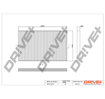 Filtr, vzduch v interiéru Dr!ve+ DP1110.12.0114