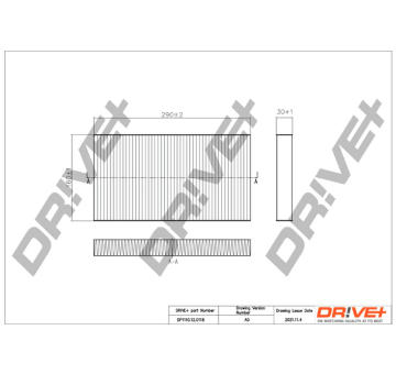 Filtr, vzduch v interiéru Dr!ve+ DP1110.12.0118