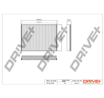 Filtr, vzduch v interiéru Dr!ve+ DP1110.12.0120