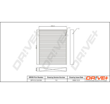 Filtr, vzduch v interiéru Dr!ve+ DP1110.12.0136