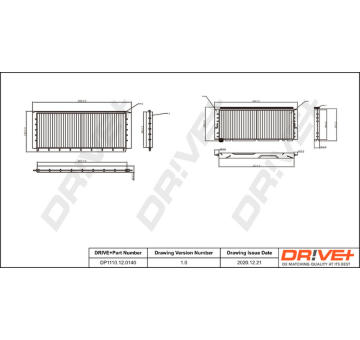 Filtr, vzduch v interiéru Dr!ve+ DP1110.12.0140