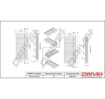 Filtr, vzduch v interiéru Dr!ve+ DP1110.12.0141