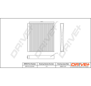 Filtr, vzduch v interiéru Dr!ve+ DP1110.12.0147