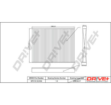 Filtr, vzduch v interiéru Dr!ve+ DP1110.12.0155