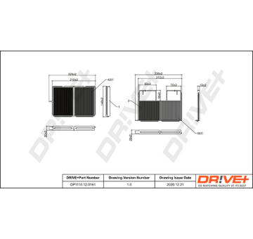 Filtr, vzduch v interiéru Dr!ve+ DP1110.12.0161