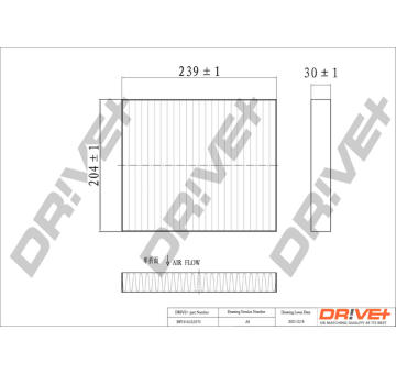 Filtr, vzduch v interiéru Dr!ve+ DP1110.12.0170