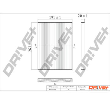 Filtr, vzduch v interiéru Dr!ve+ DP1110.12.0173