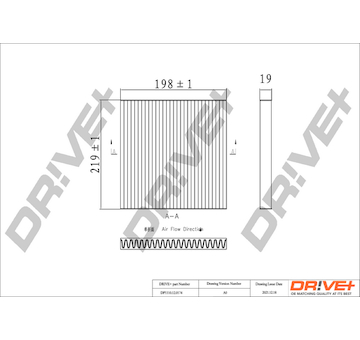 Filtr, vzduch v interiéru Dr!ve+ DP1110.12.0174