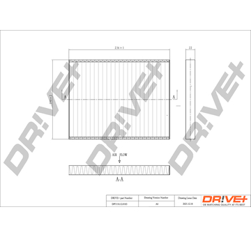 Filtr, vzduch v interiéru Dr!ve+ DP1110.12.0183