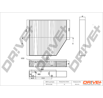 Filtr, vzduch v interiéru Dr!ve+ DP1110.12.0188