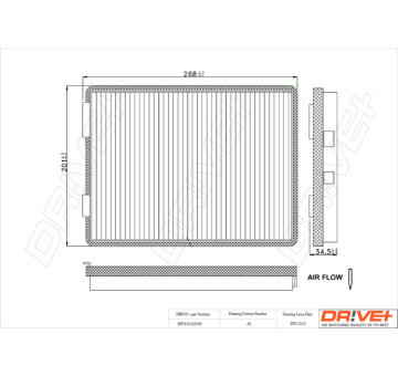 Filtr, vzduch v interiéru Dr!ve+ DP1110.12.0190