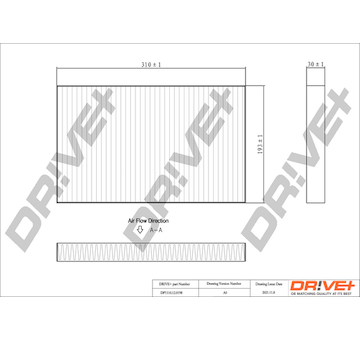 Filtr, vzduch v interiéru Dr!ve+ DP1110.12.0198