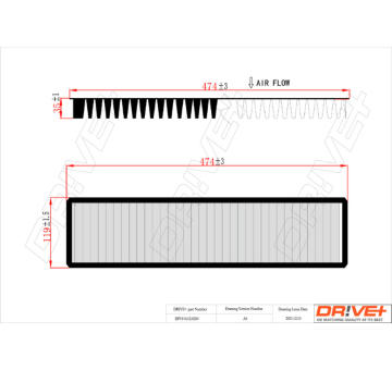 Filtr, vzduch v interiéru Dr!ve+ DP1110.12.0200