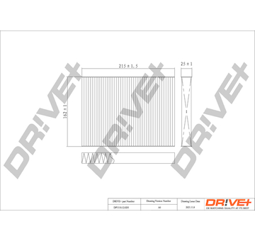 Filtr, vzduch v interiéru Dr!ve+ DP1110.12.0201