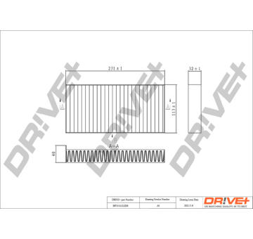 Filtr, vzduch v interiéru Dr!ve+ DP1110.12.0208