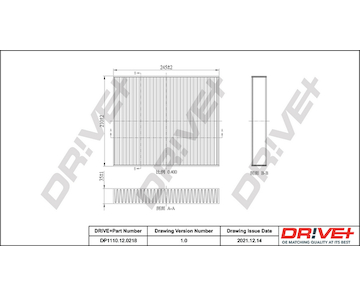 Filtr, vzduch v interiéru Dr!ve+ DP1110.12.0218