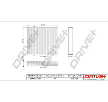 Filtr, vzduch v interiéru Dr!ve+ DP1110.12.0227
