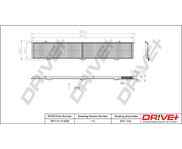 Filtr, vzduch v interiéru Dr!ve+ DP1110.12.0228