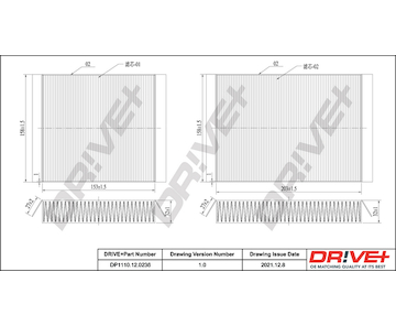 Filtr, vzduch v interiéru Dr!ve+ DP1110.12.0236