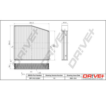 Filtr, vzduch v interiéru Dr!ve+ DP1110.12.0241