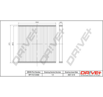 Filtr, vzduch v interiéru Dr!ve+ DP1110.12.0242