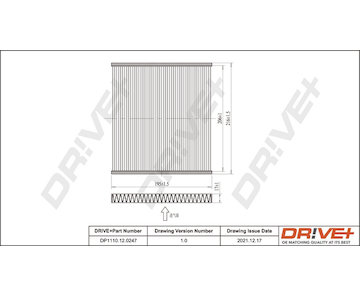 Filtr, vzduch v interiéru Dr!ve+ DP1110.12.0247