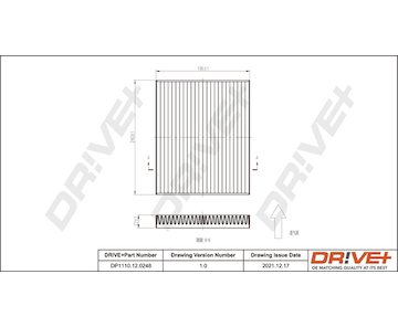 Filtr, vzduch v interiéru Dr!ve+ DP1110.12.0248