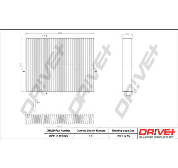 Filtr, vzduch v interiéru Dr!ve+ DP1110.12.0249