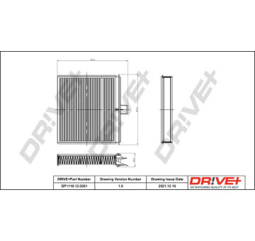 Filtr, vzduch v interiéru Dr!ve+ DP1110.12.0251