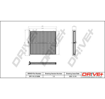 Filtr, vzduch v interiéru Dr!ve+ DP1110.12.0256