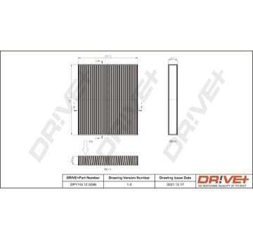 Filtr, vzduch v interiéru Dr!ve+ DP1110.12.0258