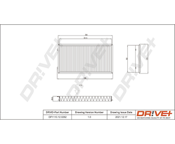 Filtr, vzduch v interiéru Dr!ve+ DP1110.12.0262