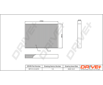 Filtr, vzduch v interiéru Dr!ve+ DP1110.12.0273