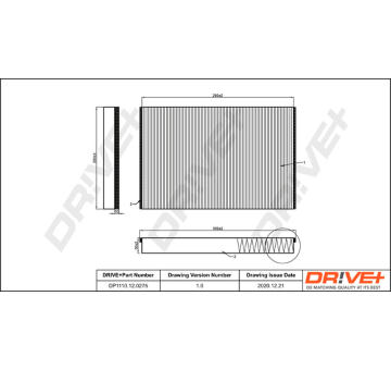 Filtr, vzduch v interiéru Dr!ve+ DP1110.12.0275