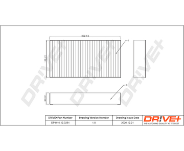 Filtr, vzduch v interiéru Dr!ve+ DP1110.12.0281