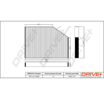 Filtr, vzduch v interiéru Dr!ve+ DP1110.12.0282