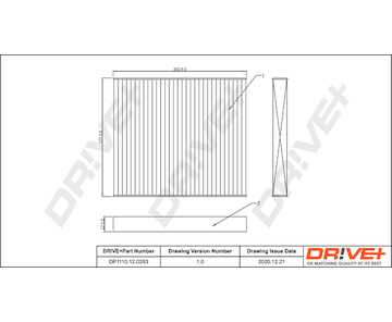 Filtr, vzduch v interiéru Dr!ve+ DP1110.12.0283