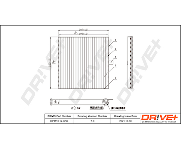 Filtr, vzduch v interiéru Dr!ve+ DP1110.12.0294