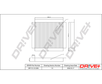 Filtr, vzduch v interiéru Dr!ve+ DP1110.12.0295