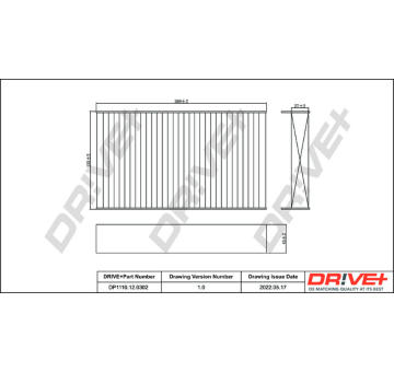 Filtr, vzduch v interiéru Dr!ve+ DP1110.12.0302
